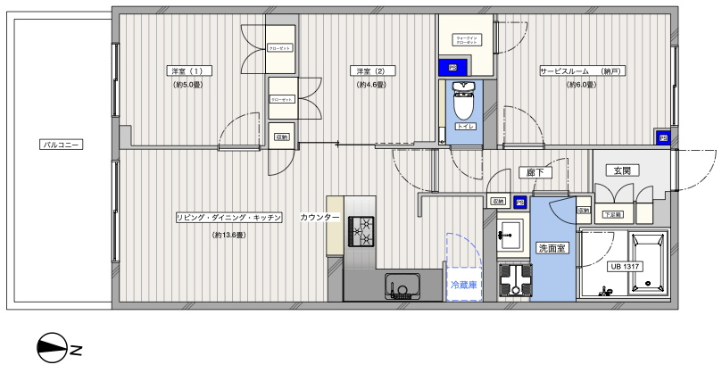 プレシス宮崎台　間取り図