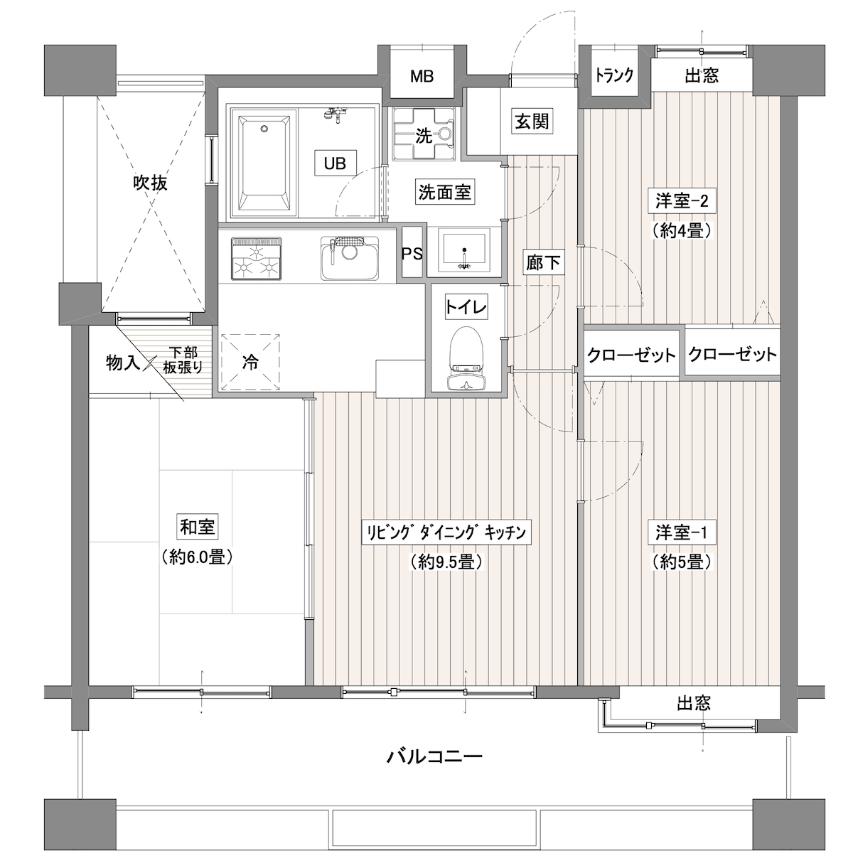 グランイーグル横浜鶴見2 間取り図