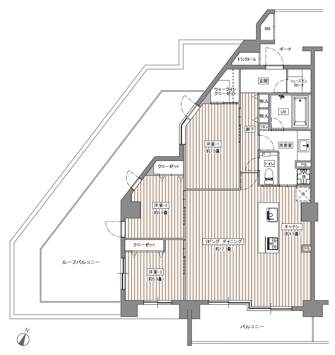 イニシア瑞江の間取り図