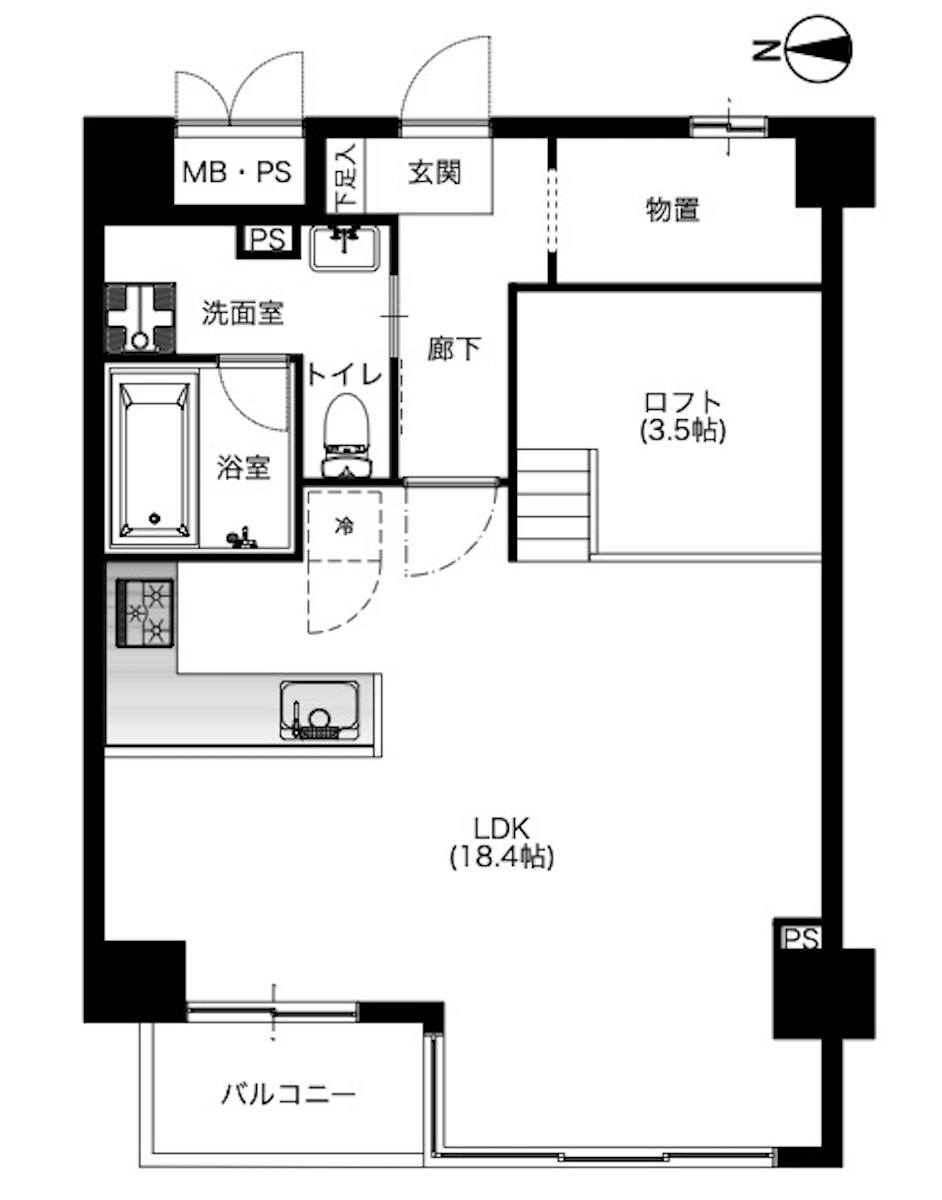 サニーハイツ東陽町の間取り