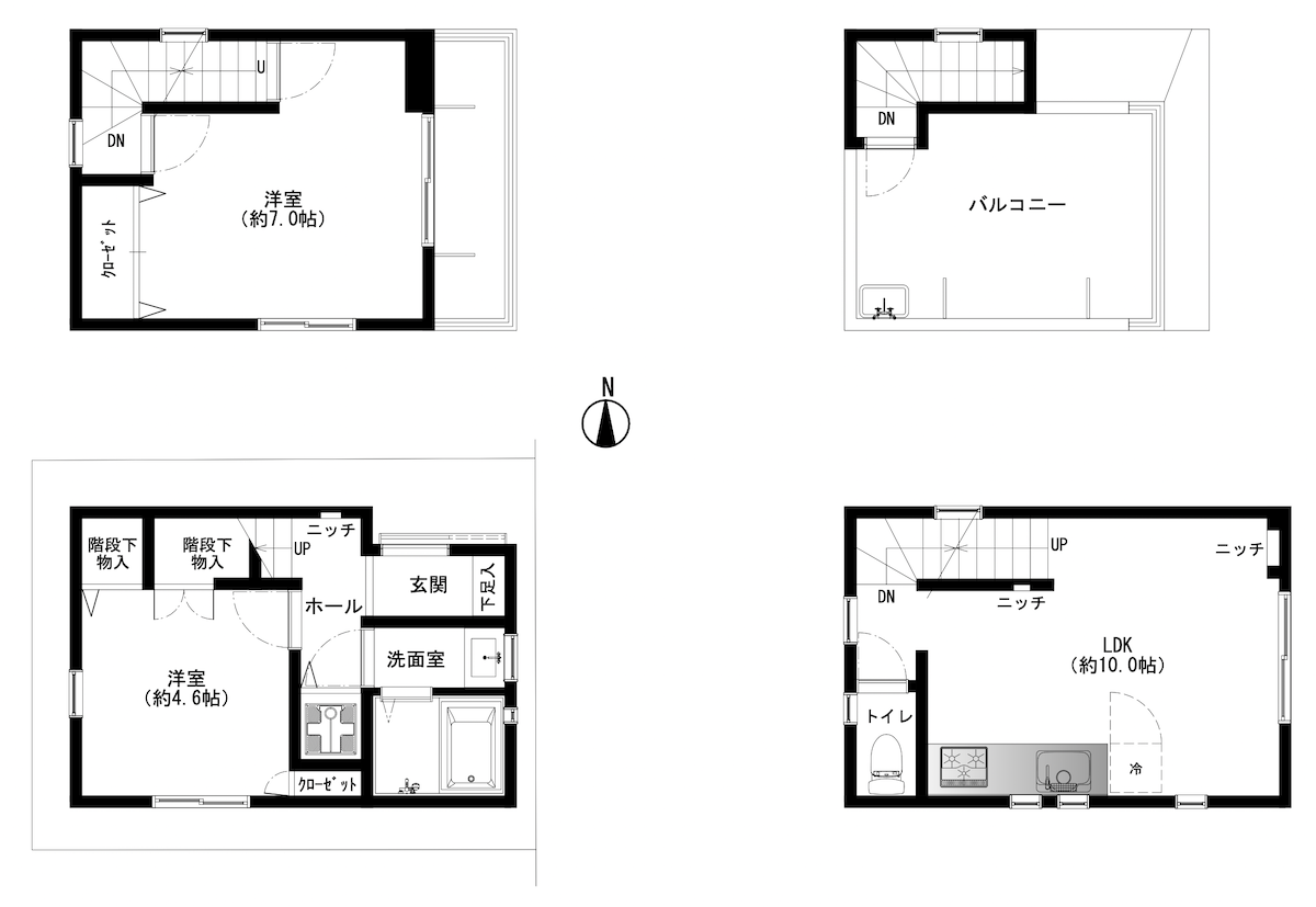 江東区塩浜2丁目戸建の間取り