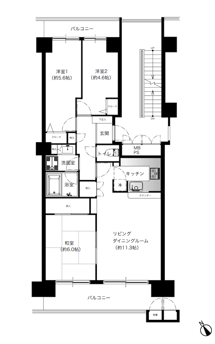 船橋ビレジの間取り