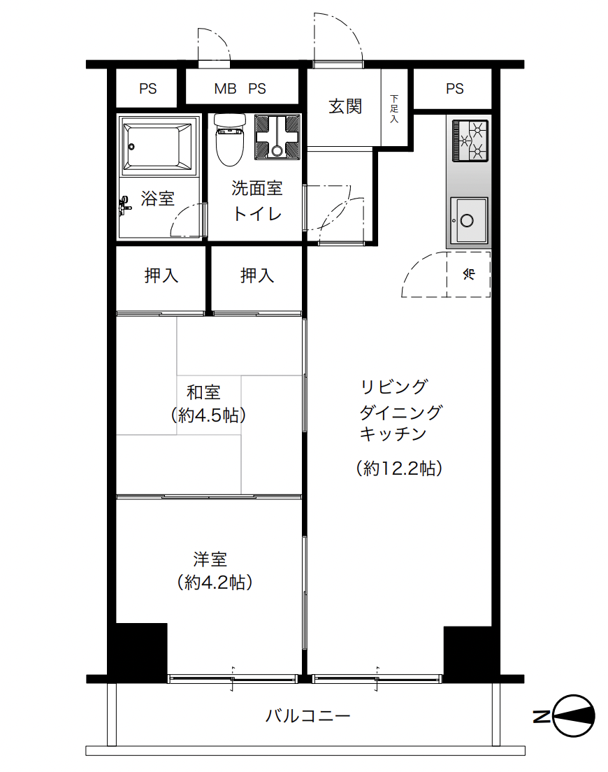 インペリアル蒲田の間取り図