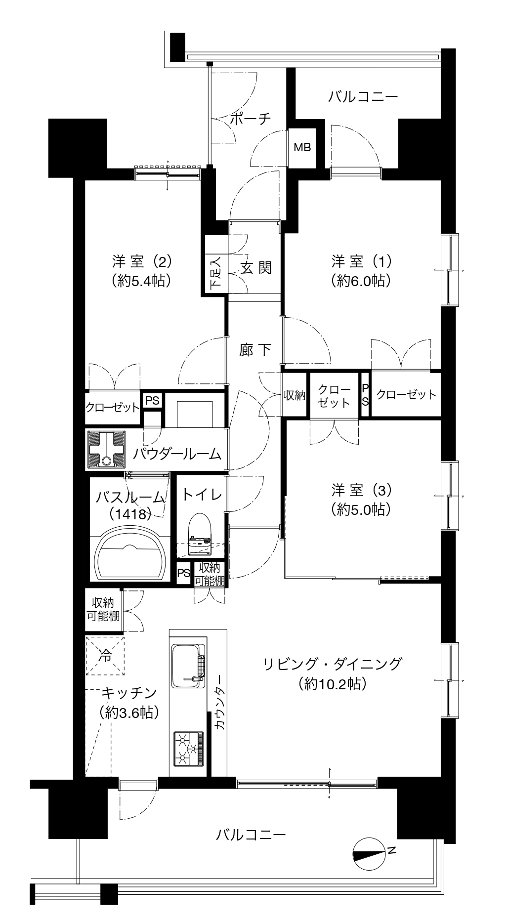 ファーストシーン葛西エリーゼの間取図