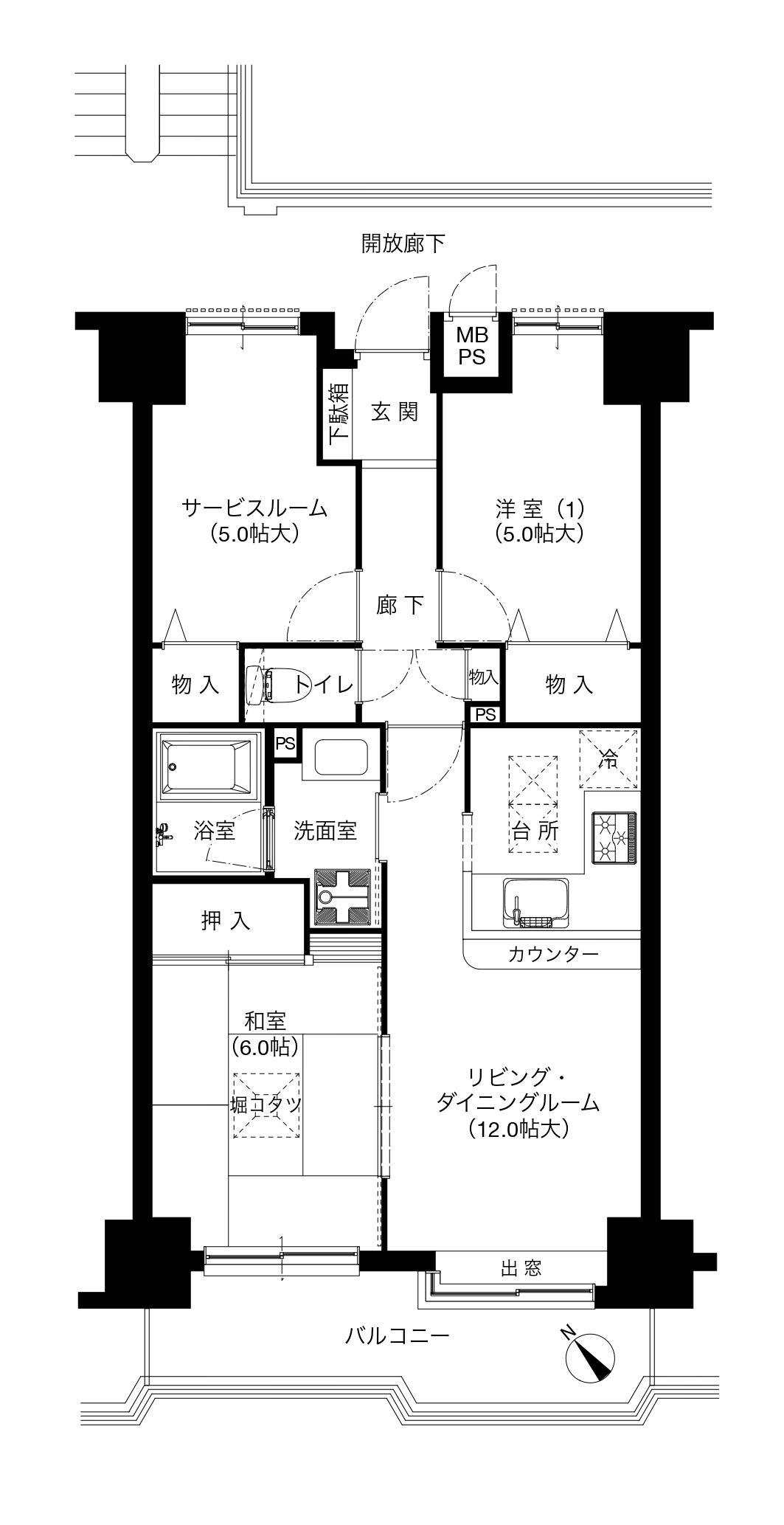 フリート湘南の間取り図