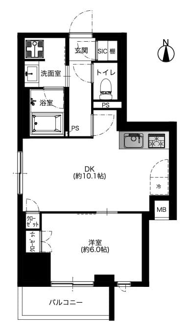 デュオステージ新高円寺の間取り図