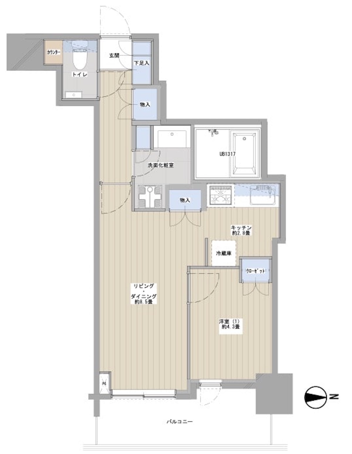 清澄白河パークタワー 間取り図