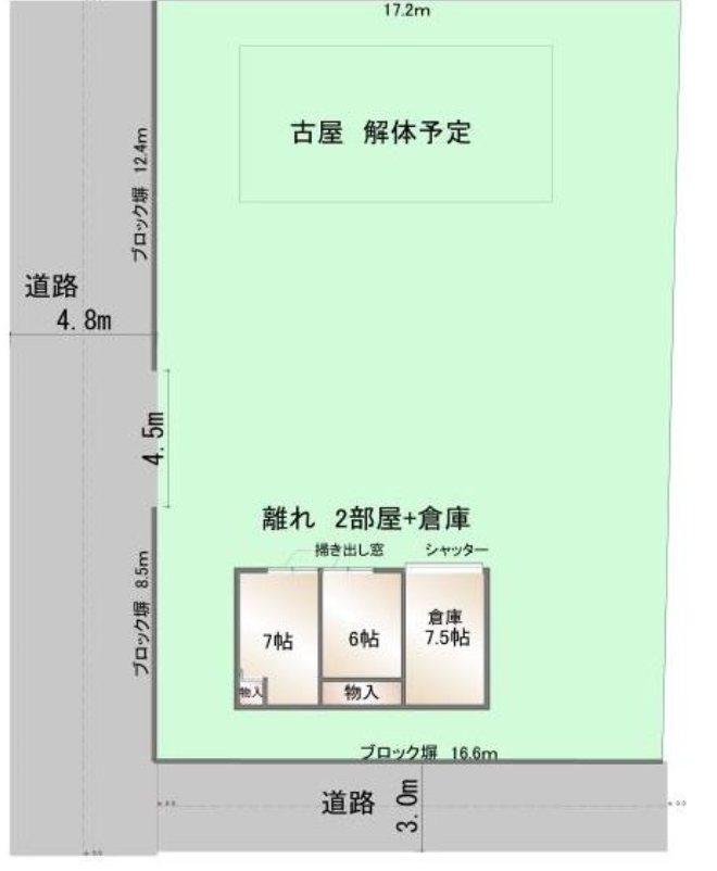 匝瑳市川辺建築条件付売地