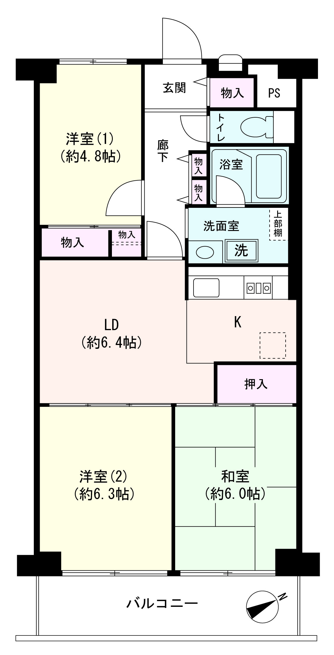 戸田第一スカイハイツの間取り