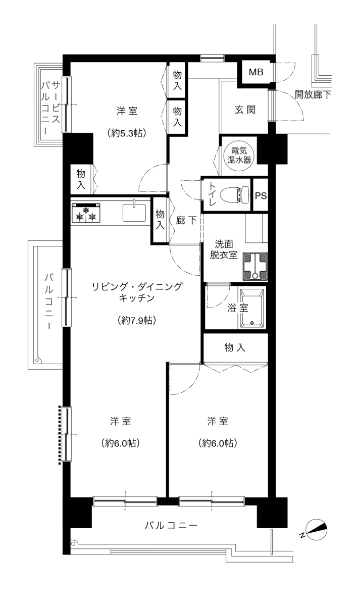 東駒形ハイデンスの間取り