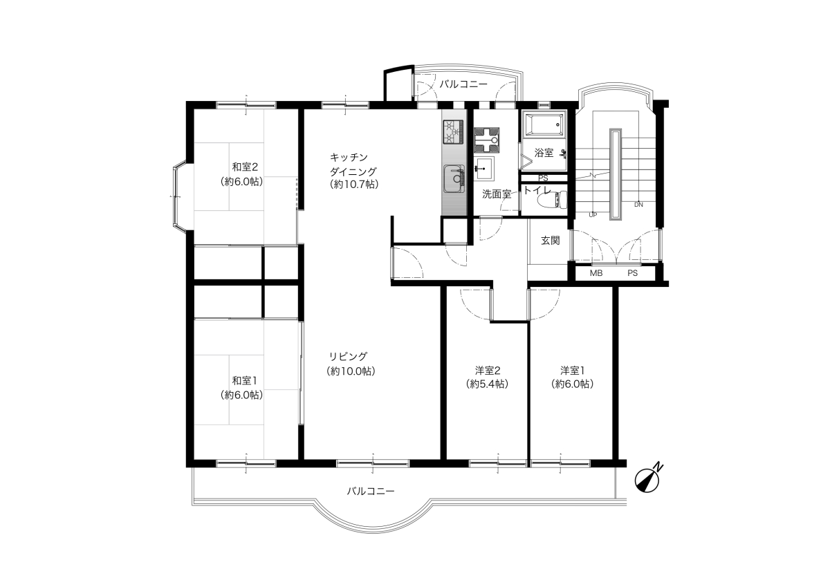 志木ニュータウン東の森壱番街３号棟の間取り