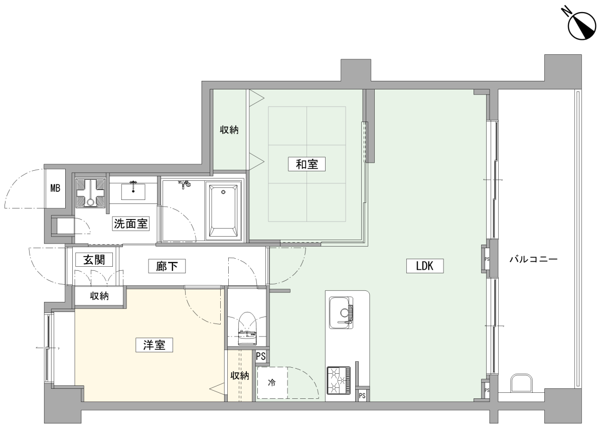 ランドステージ横濱鶴見の間取り