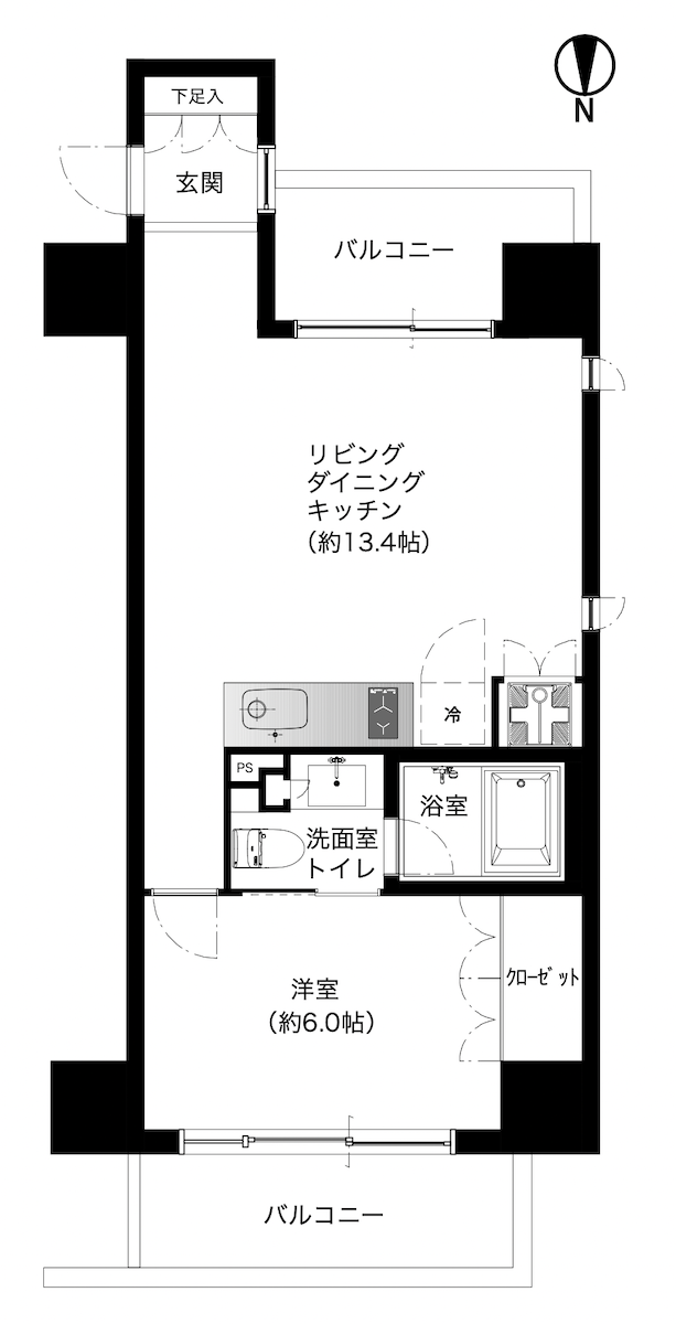 イースト秋葉原の間取り図