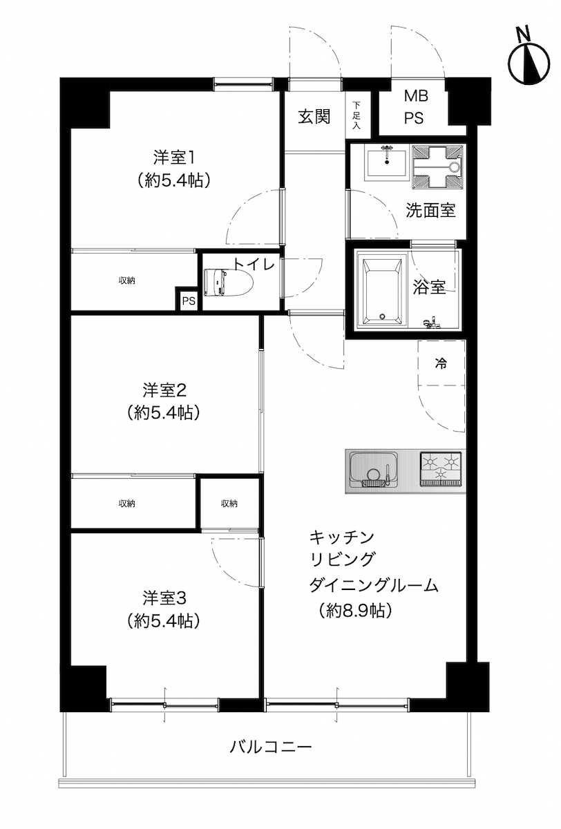 セザール堀切菖蒲園の間取り図