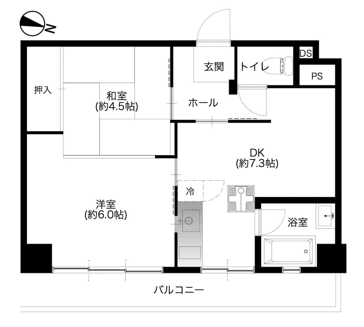 初台富士ハイライズの間取り図