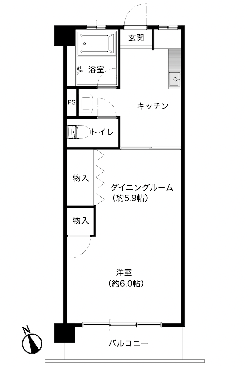 カサベルダの間取り