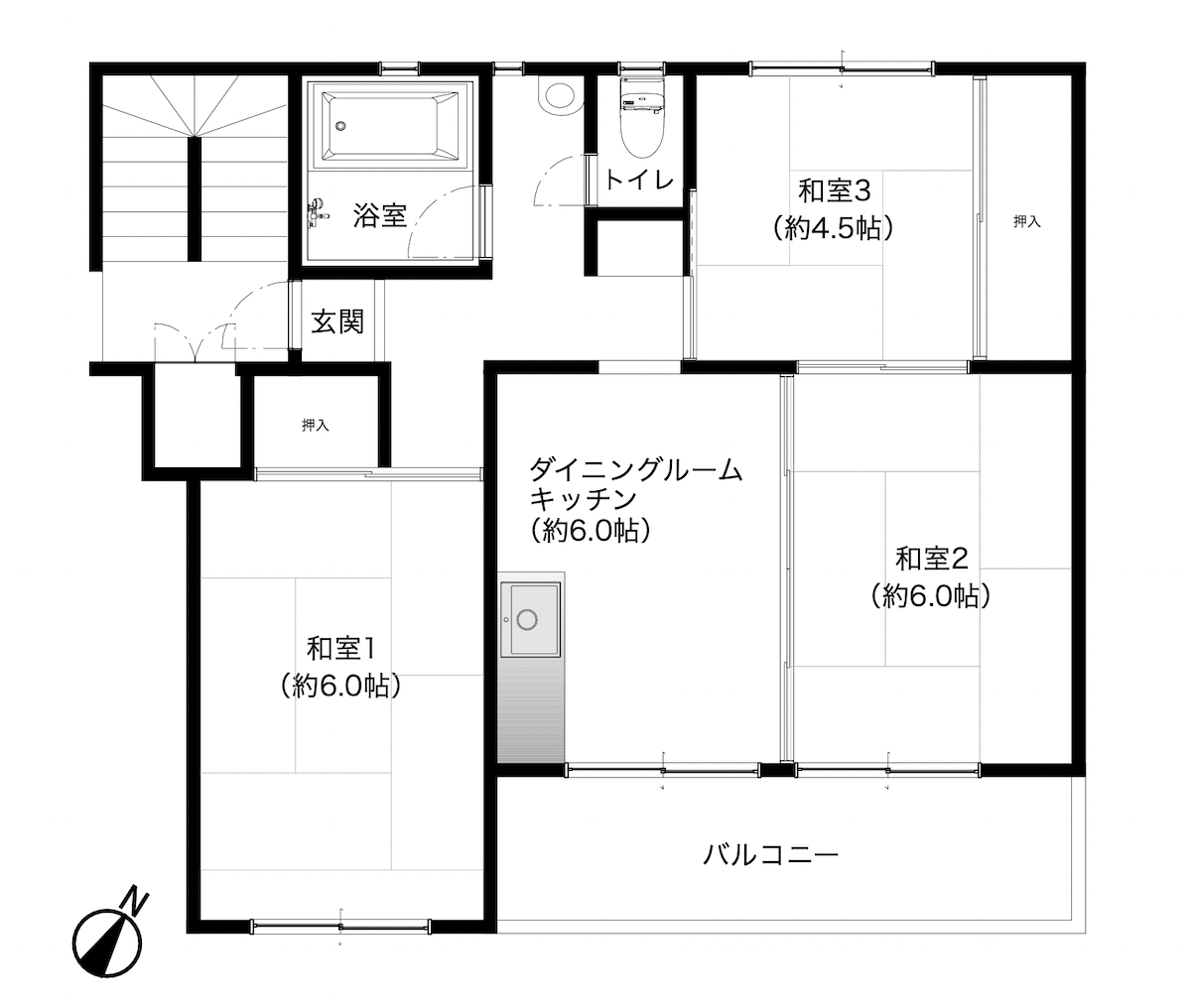 相武台団地２７０３号棟の間取り