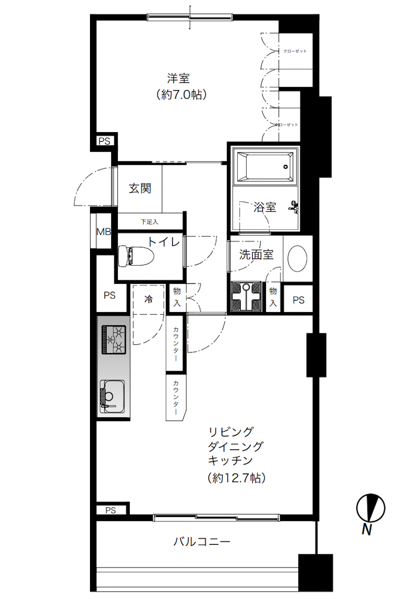 レグノ・スイート三軒茶屋の間取り図