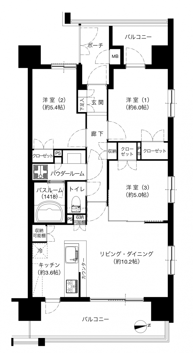 ファーストシーン葛西エリーゼの間取図