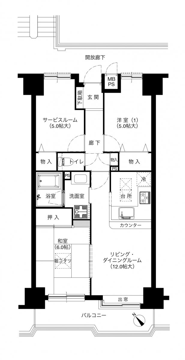 フリート湘南の間取り図