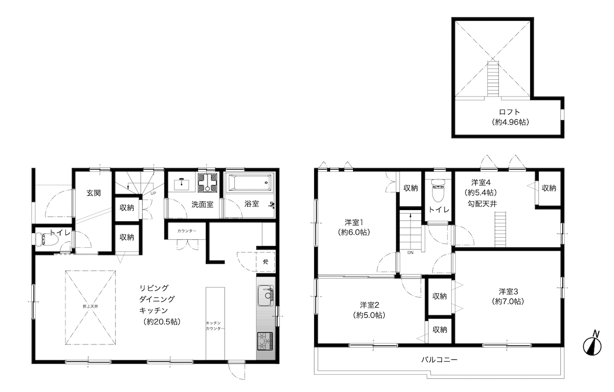 埼玉県川口市榛松戸建の間取り図