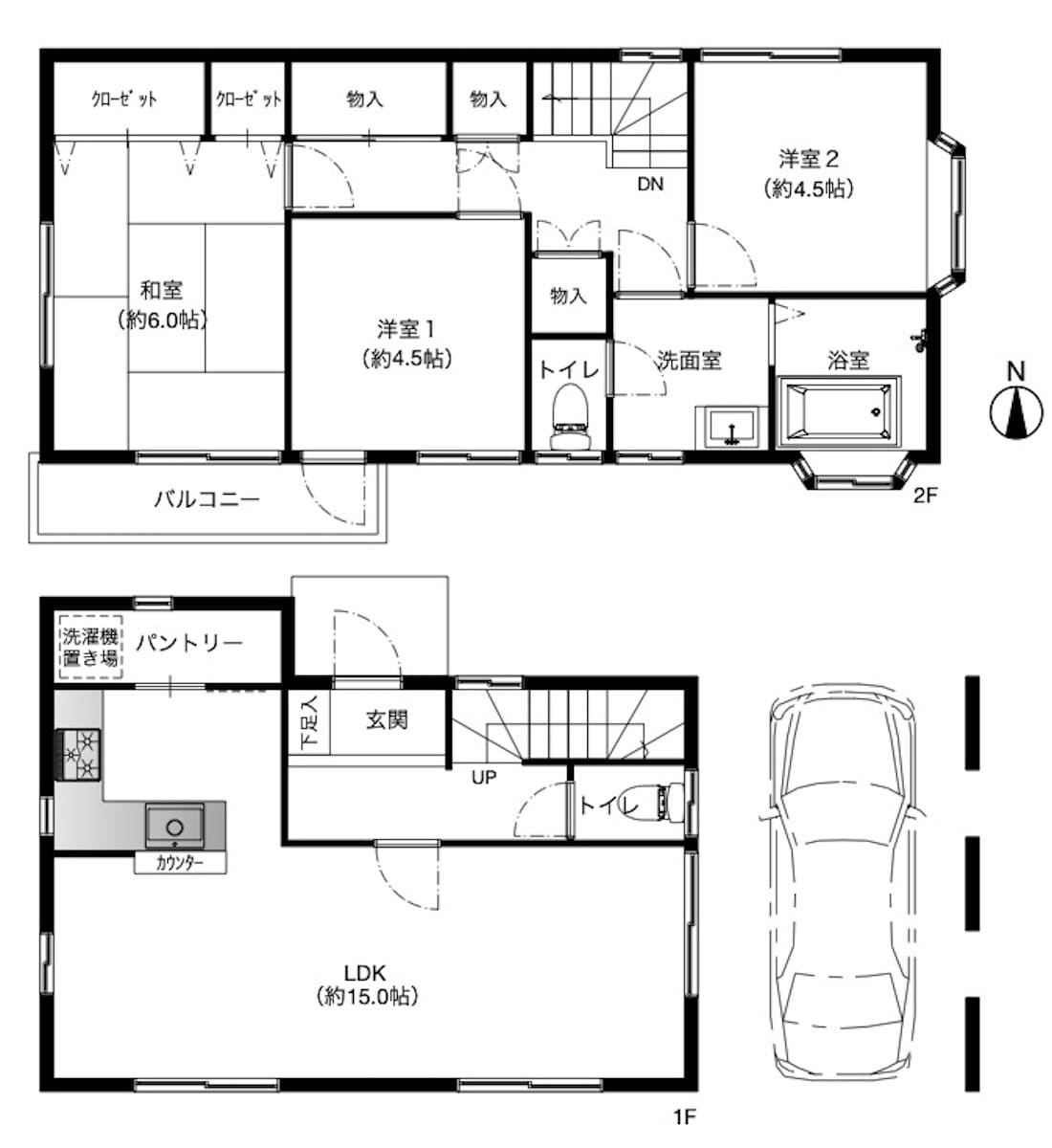 石神井台２丁目戸建の間取り