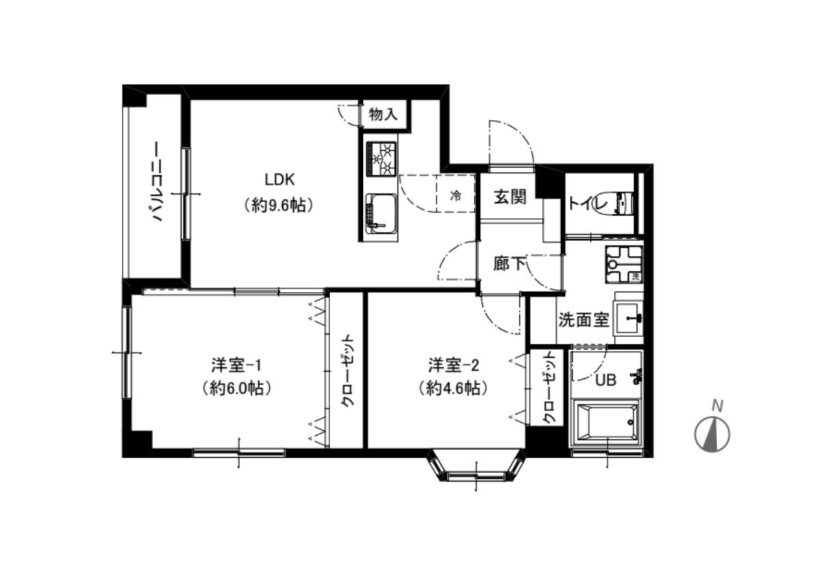 GSハイム太子堂の間取り図