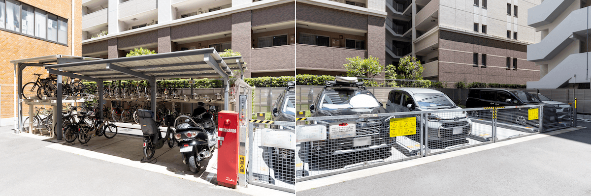 プレシス横濱山下町の駐車場