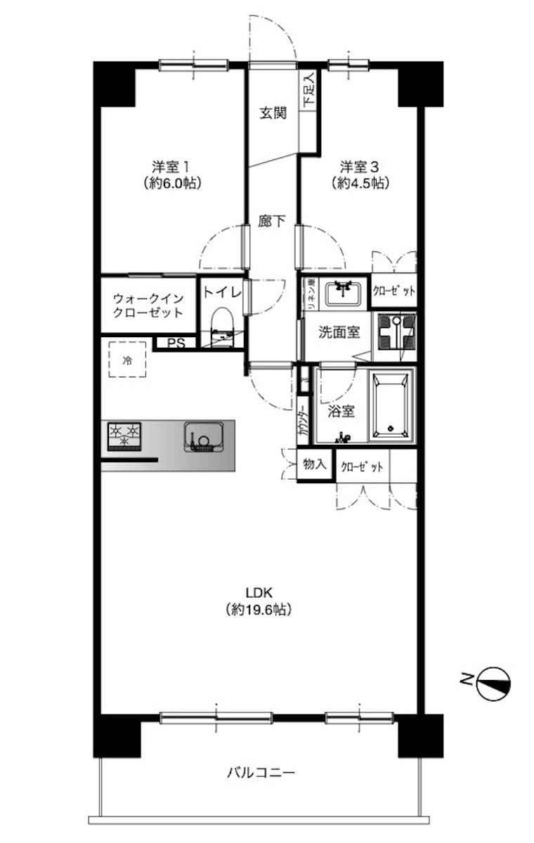 プロスタイル南町田の間取り図