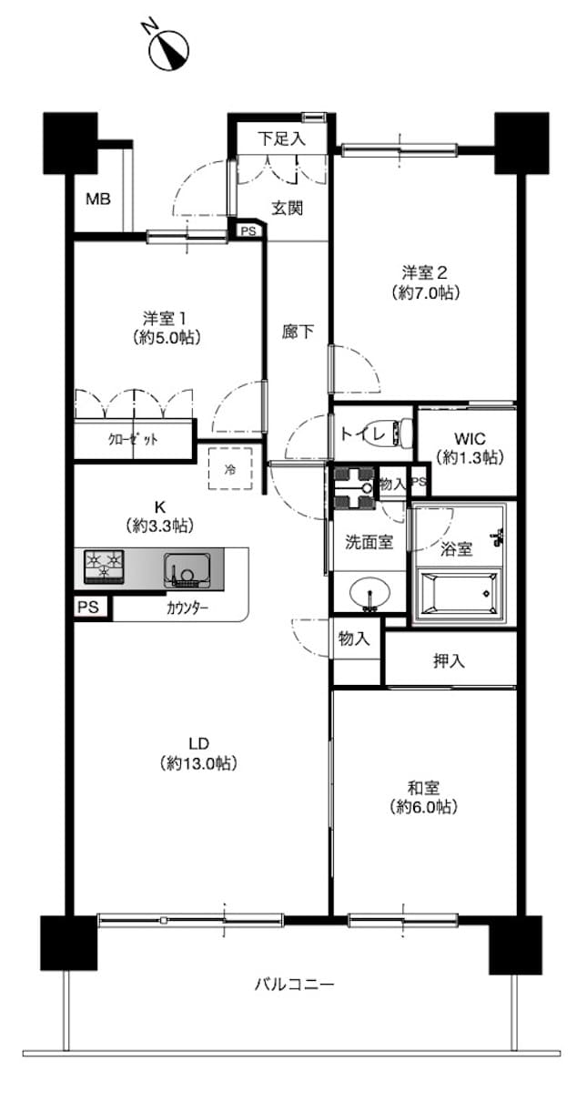 BELISTA長後の間取り