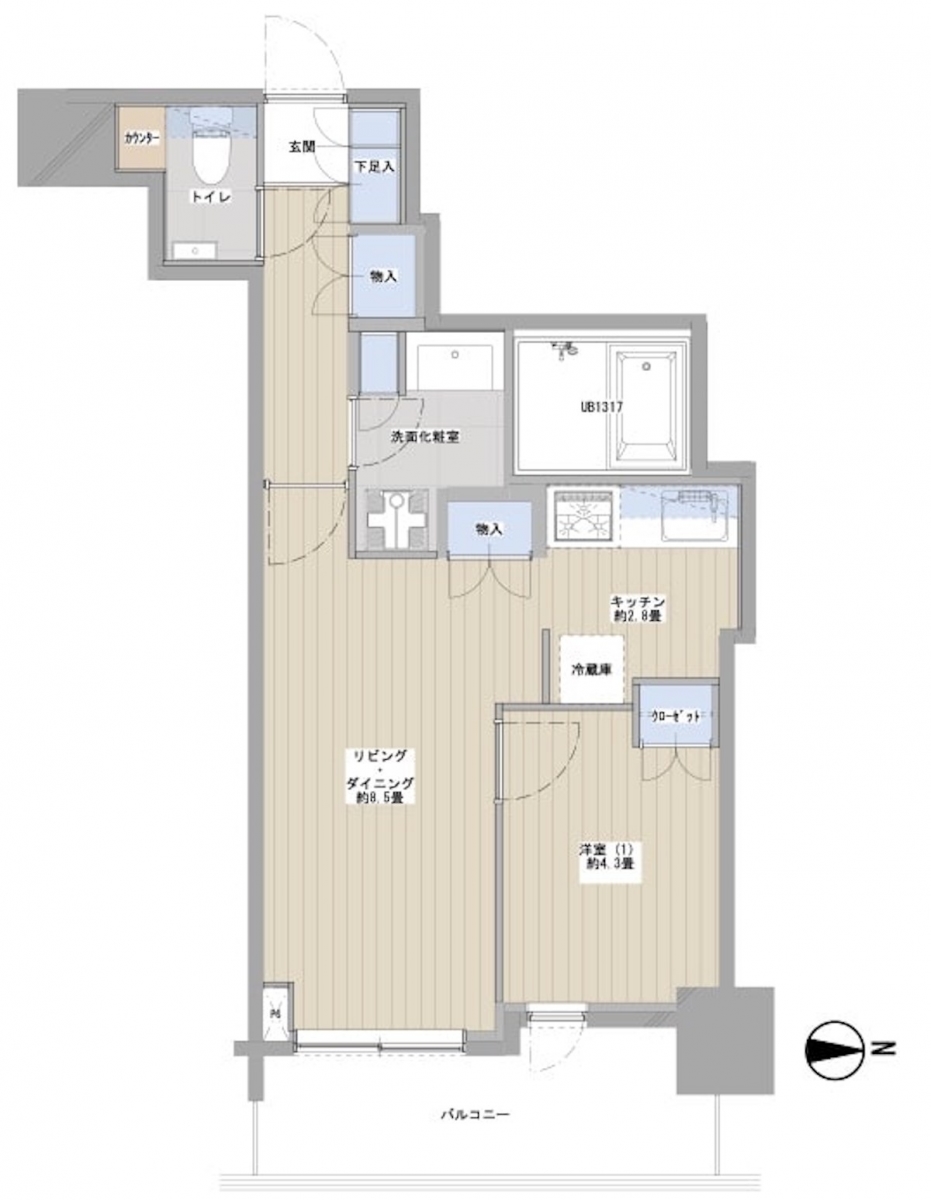 清澄白河パークタワー 間取り図