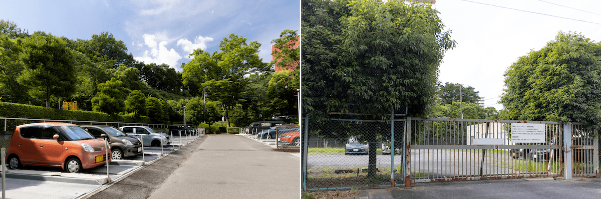 新ゆりグリーンタウンアカシア街区の駐車場など