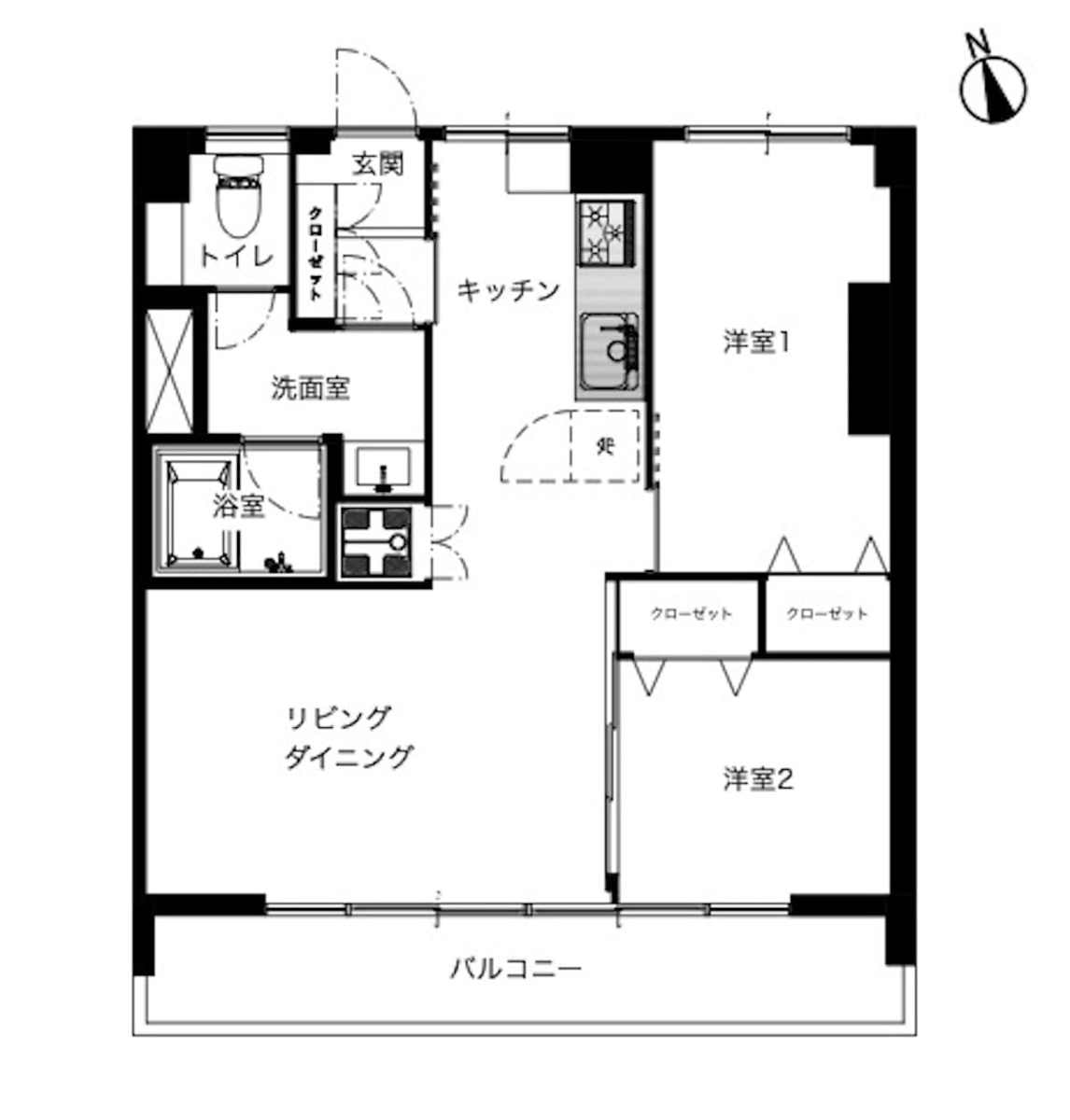 目白台コーポの間取り