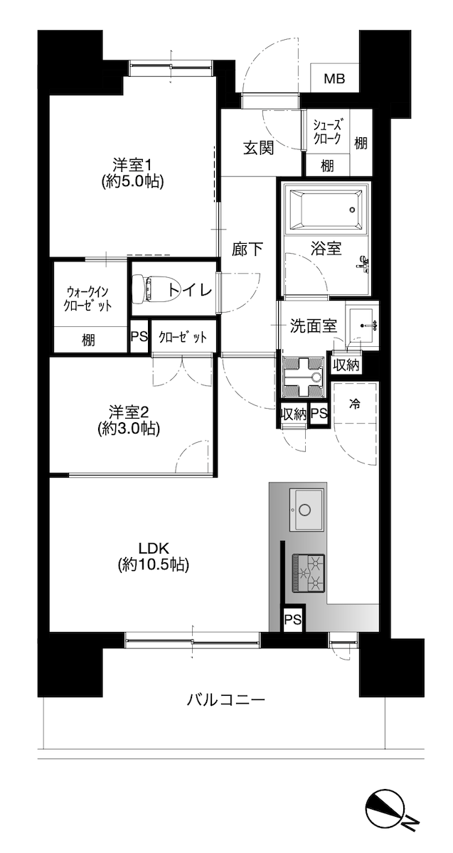 アーデルディア西横浜間取り図