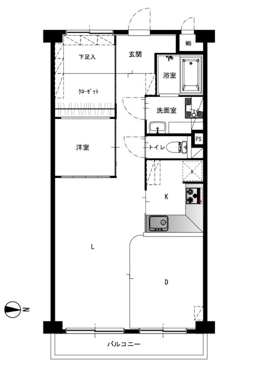 シャローム橋本の間取図