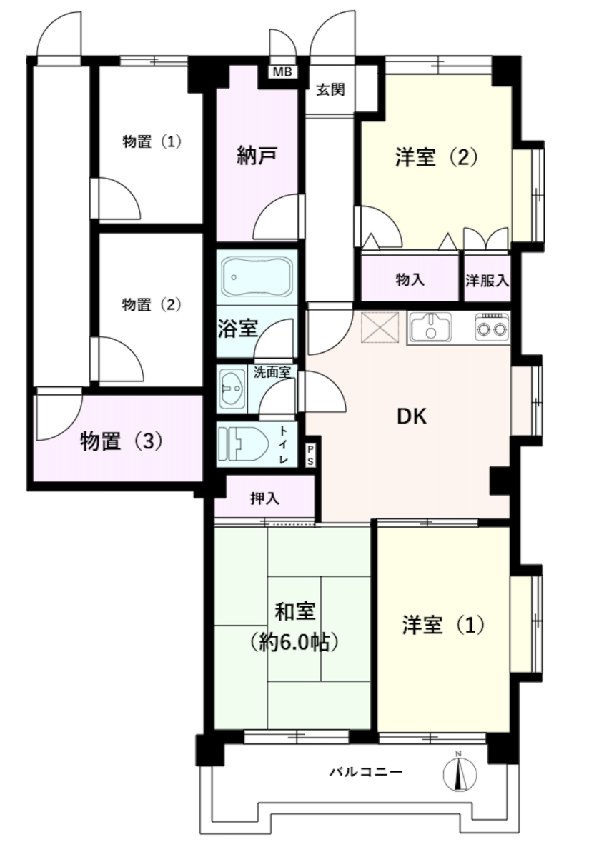 ユニテ千歳船橋の間取り
