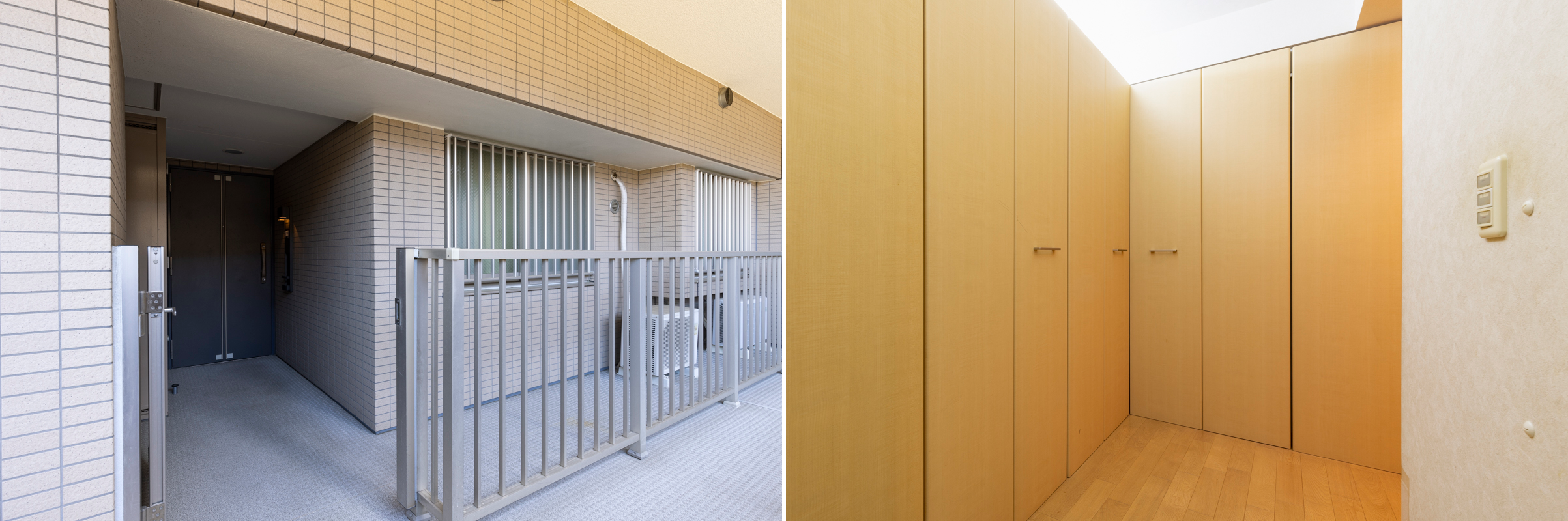 コスモステージ志木の玄関