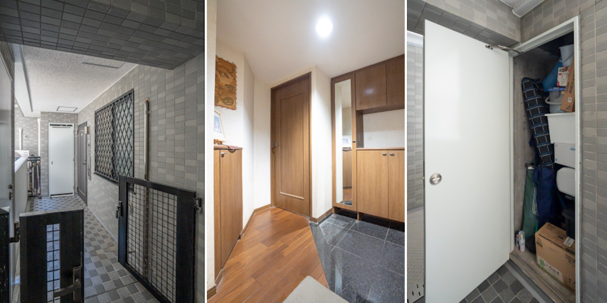 ライフヴィラ逗子の玄関